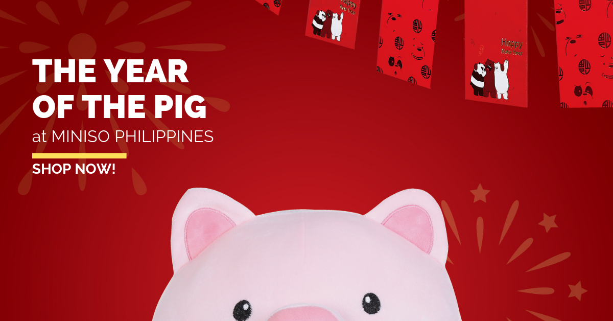 miniso pig plush