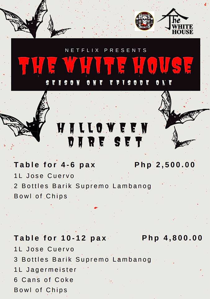 The White House Halloween Party 2019 Packages